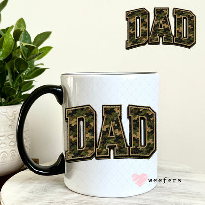 UV DTF Decal - Dad Camo 11oz Coffee Mug Weefers