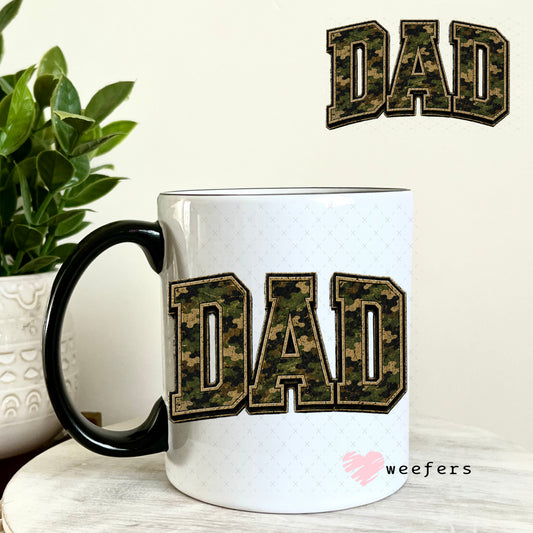 UV DTF Decal - Dad Camo 11oz Coffee Mug Weefers
