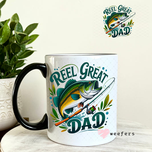 UV DTF Decal - Reel Great Dad 11oz Coffee Mug Weefers