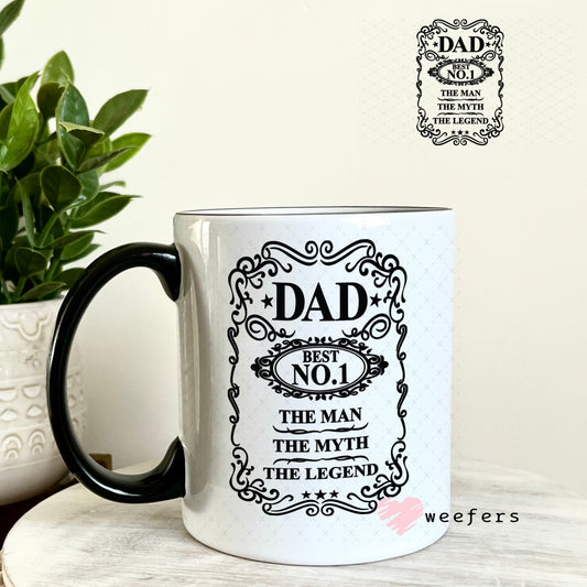 UV DTF Decal - Dad No. 1 11oz Coffee Mug Weefers