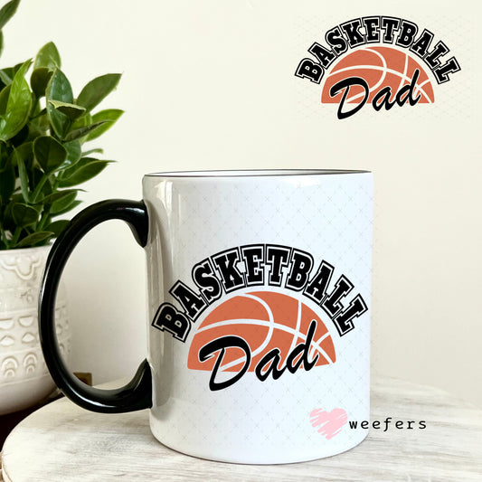UV DTF Decal - Basketball Dad 11oz Coffee Mug Weefers