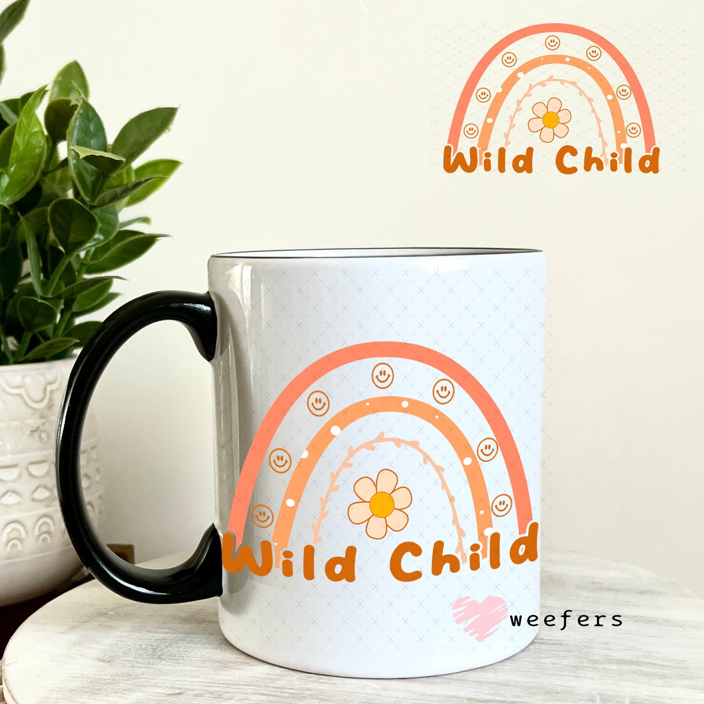 UV DTF Decal - Wild Child 11oz Coffee Mug Weefers