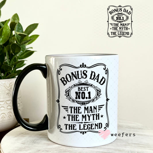 UV DTF Decal - Bonus Dad No. 1 11oz Coffee Mug Weefers