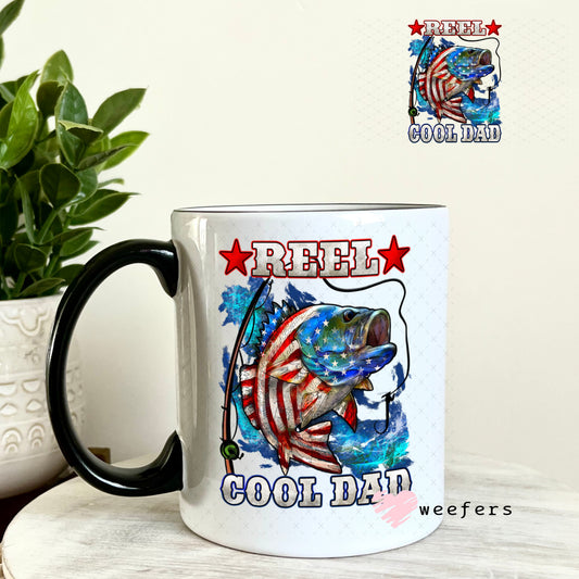 UV DTF Decal - Reel Cool Dad 11oz Coffee Mug Weefers
