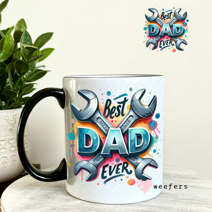UV DTF Decal - Best Dad Ever 11oz Coffee Mug Weefers