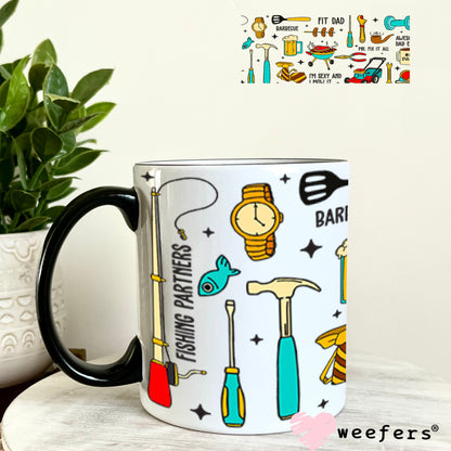 UV DTF Cup Wraps - Dad Favorite Things 11oz Coffee Mug Weefers