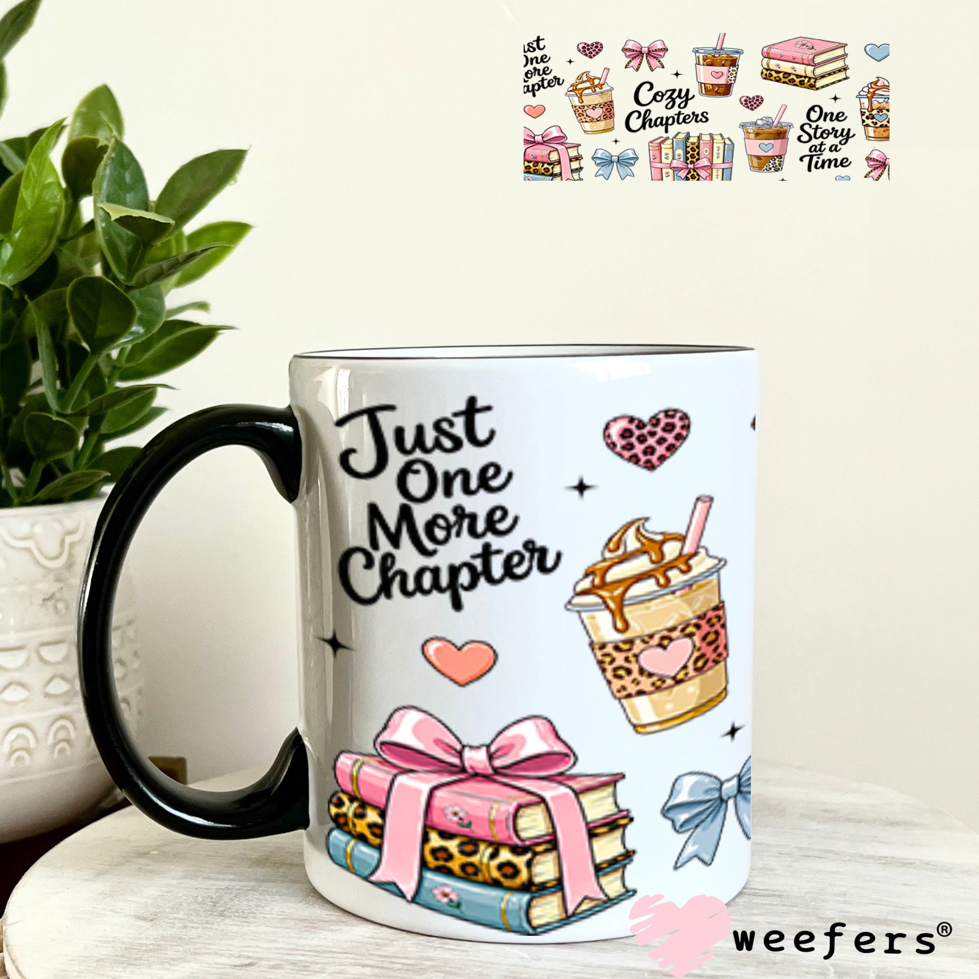 UV DTF Cup Wrap – USA Red White Blue Bows 11oz Coffee Mug Weefers