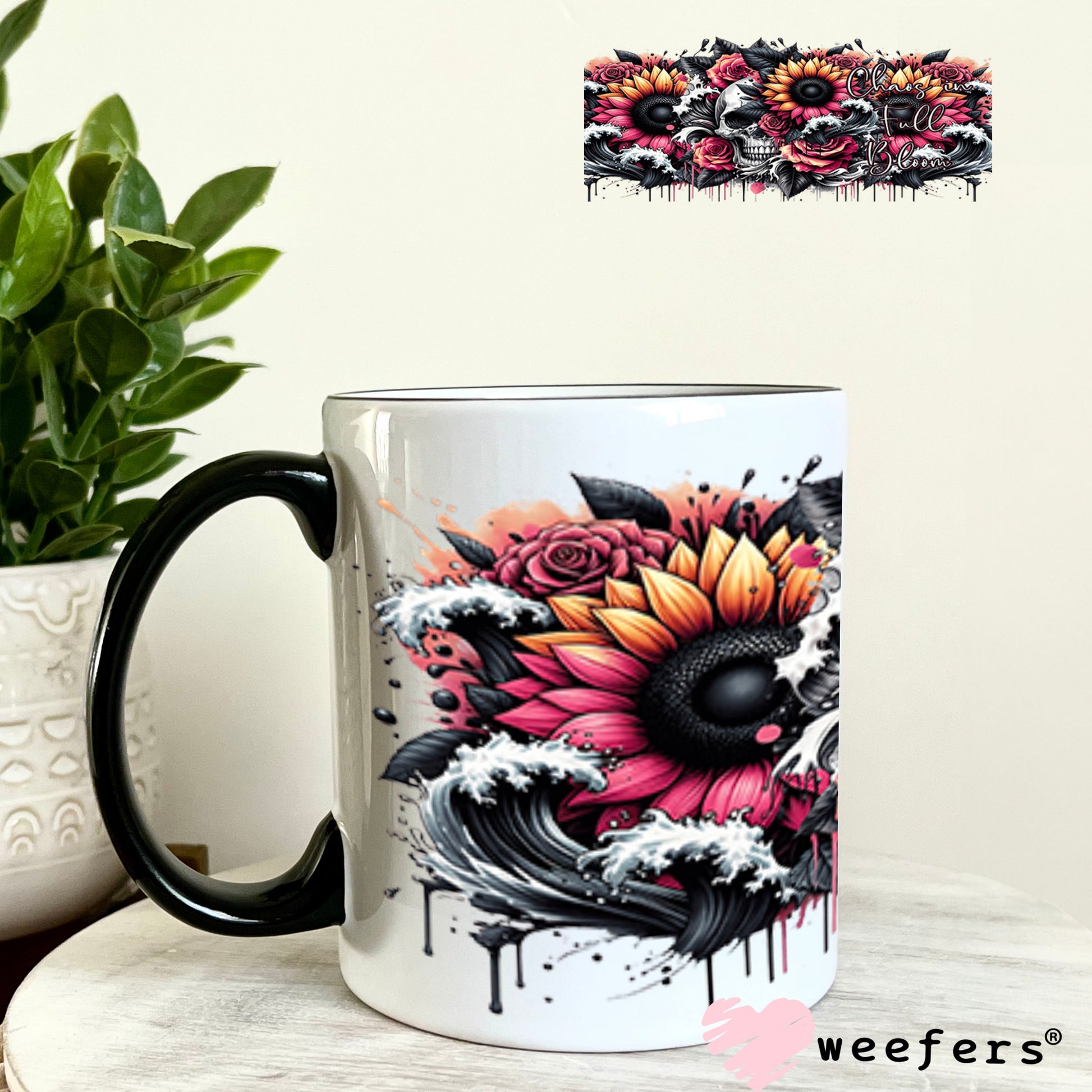 UV DTF Cup Wrap – USA Red White Blue Bows 11oz Coffee Mug Weefers