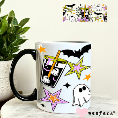 UV DTF Cup Wrap – USA Red White Blue Bows 11oz Coffee Mug Weefers