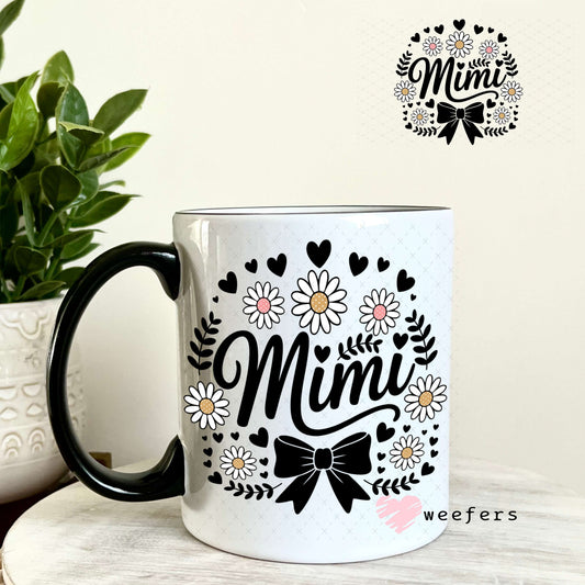 UV DTF Decal - Mimi Black Bow 11oz Coffee Mug Weefers