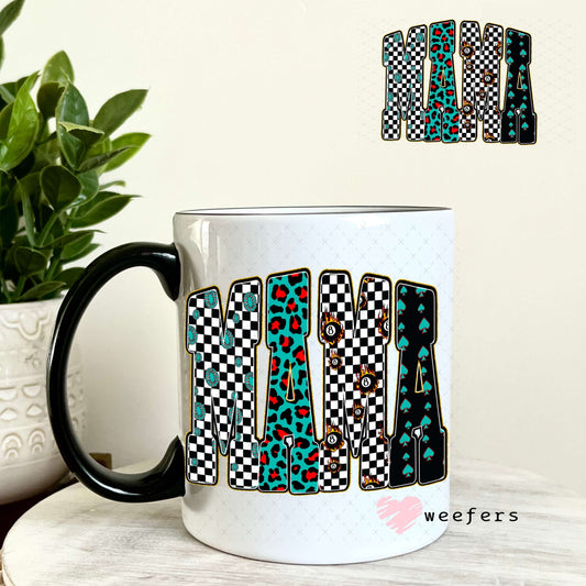 UV DTF Decal - Mama Leopard Western 11oz Coffee Mug Weefers
