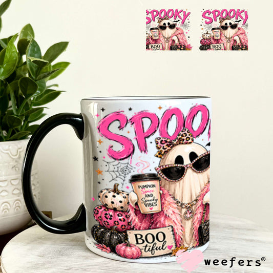 UV DTF Cup Wraps - Spooky BooTiful 11oz Coffee Mug Weefers