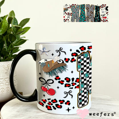 UV DTF Cup Wrap – USA Red White Blue Bows 11oz Coffee Mug Weefers