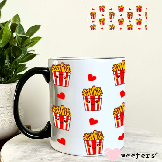 UV DTF Cup Wraps - Fries Friends 11oz Coffee Mug Weefers