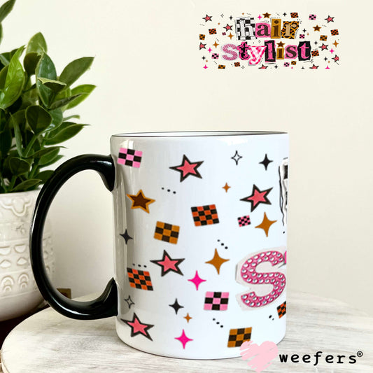 UV DTF Cup Wraps - Hair Sylist - Weefers® Exclusive 11oz Coffee Mug Weefers