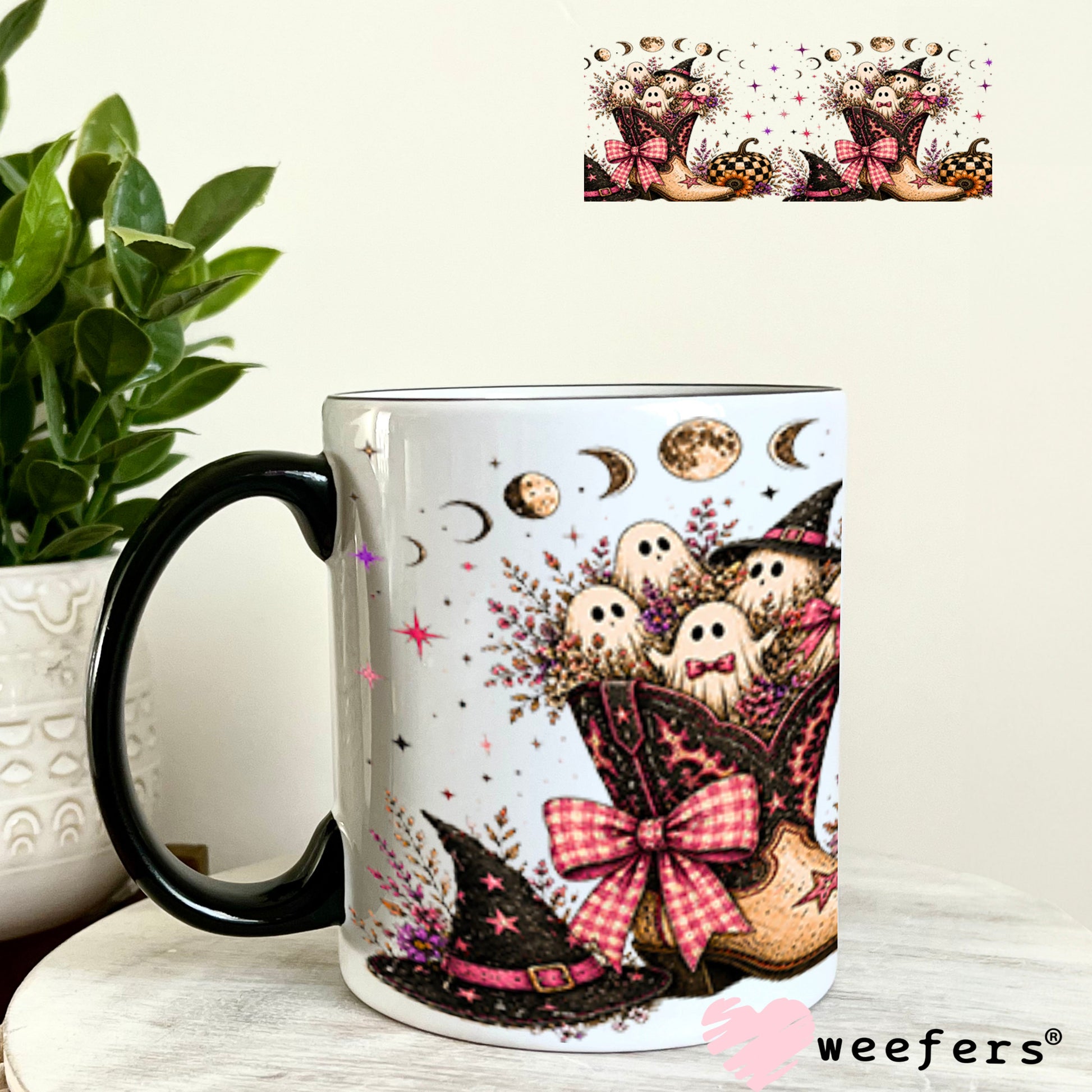 UV DTF Cup Wrap – USA Red White Blue Bows 11oz Coffee Mug Weefers