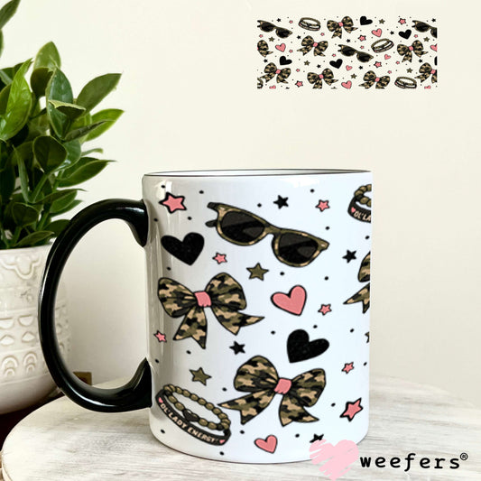 UV DTF Cup Wraps - Ol' Lady Camo Elements - Weefers® Exclusive 11oz Coffee Mug Weefers