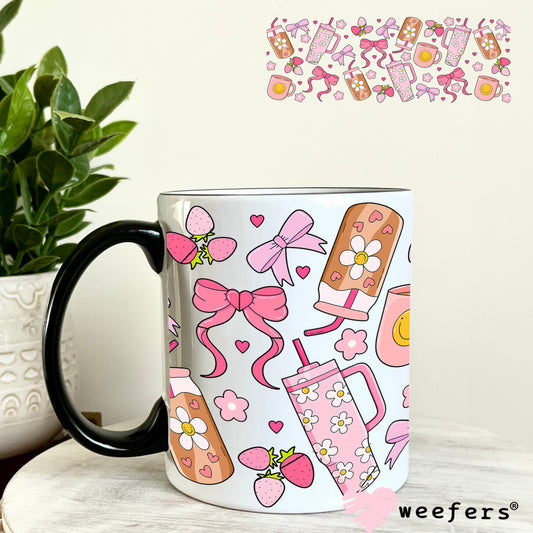 Girly Girl Favorite Things UV DTF Cup Wrap 11oz Coffee Mug Weefers