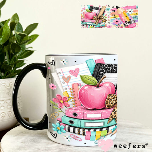 UV DTF Cup Wraps - Teacher Back to School - Weefers® Exclusive 11oz Coffee Mug Weefers