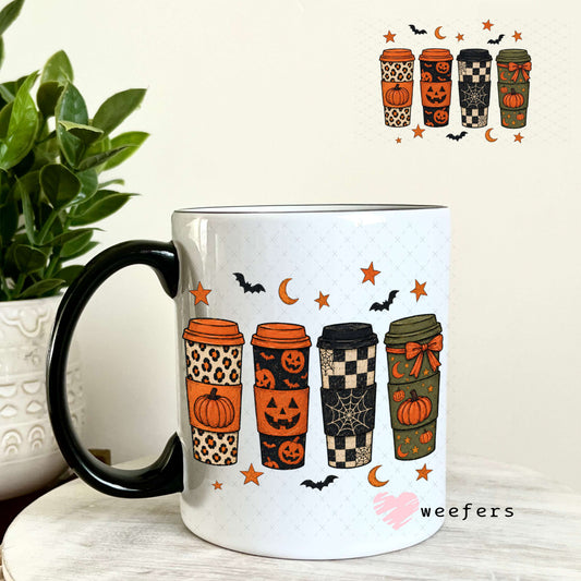 UV DTF Decal - Halloween Coffee Cups 11oz Coffee Mug Weefers