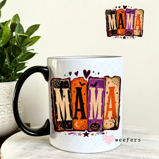 UV DTF Decal - Mama Halloween 11oz Coffee Mug Weefers