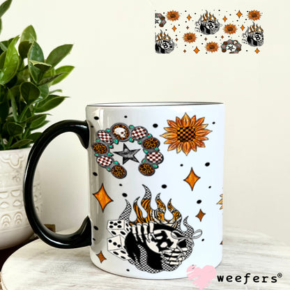 UV DTF Cup Wrap – USA Red White Blue Bows 11oz Coffee Mug Weefers