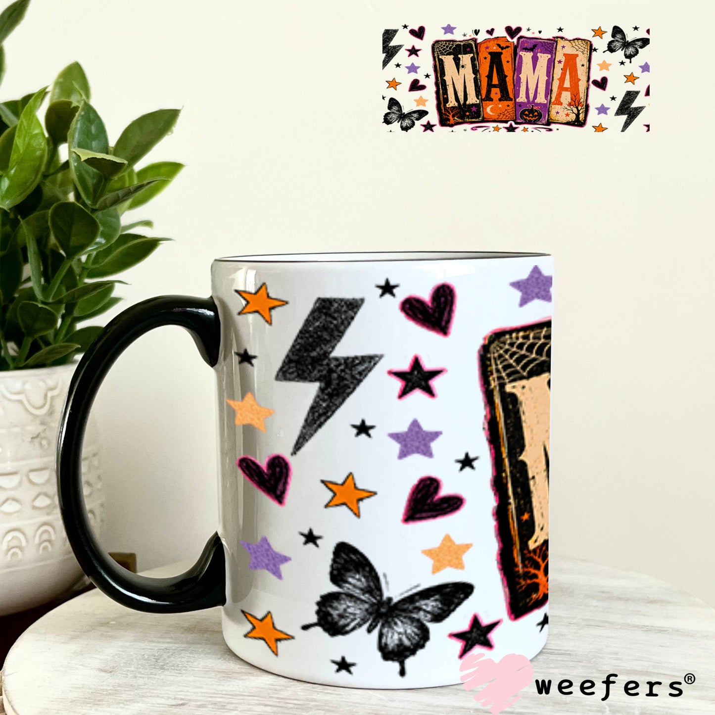 UV DTF Cup Wrap – USA Red White Blue Bows 11oz Coffee Mug Weefers