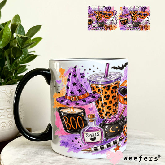 UV DTF Cup Wraps - Bougie Halloween 11oz Coffee Mug Weefers