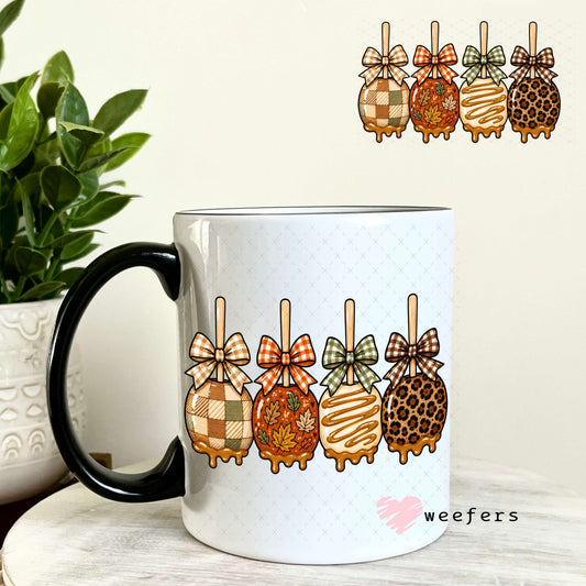 UV DTF Decal - Autumn Candy Apples 11oz Coffee Mug Weefers