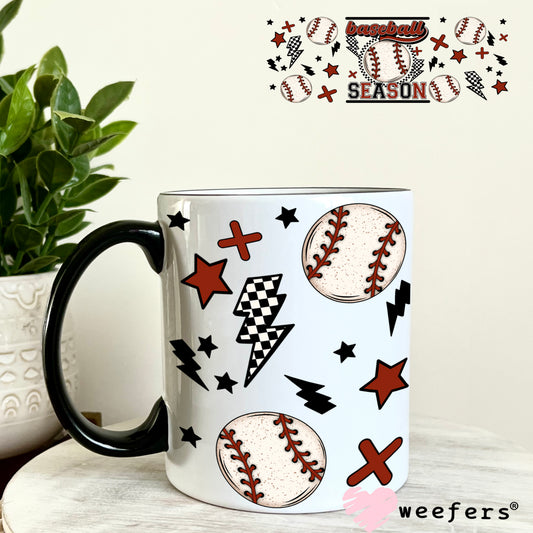 Baseball Season UV DTF Cup Wrap 11oz Coffee Mug Weefers