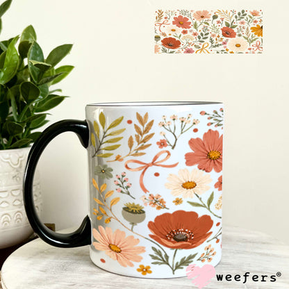 UV DTF Cup Wraps - Fall Flowers 11oz Coffee Mug Weefers