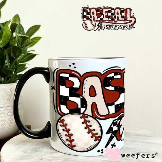 Baseball Mama UV DTF Cup Wrap 11oz Coffee Mug Weefers