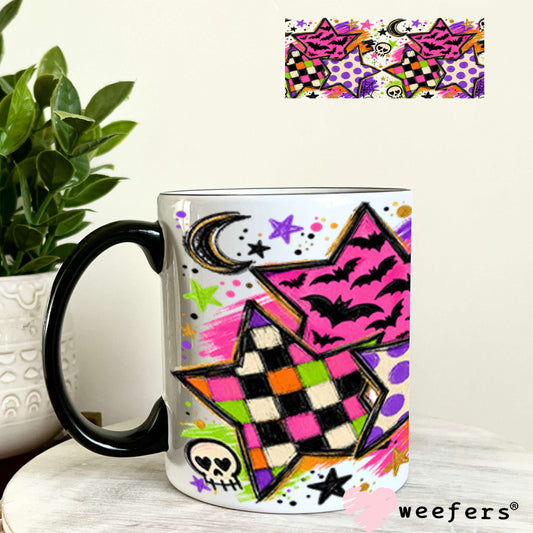 UV DTF Cup Wraps - Halloween Stars 11oz Coffee Mug Weefers