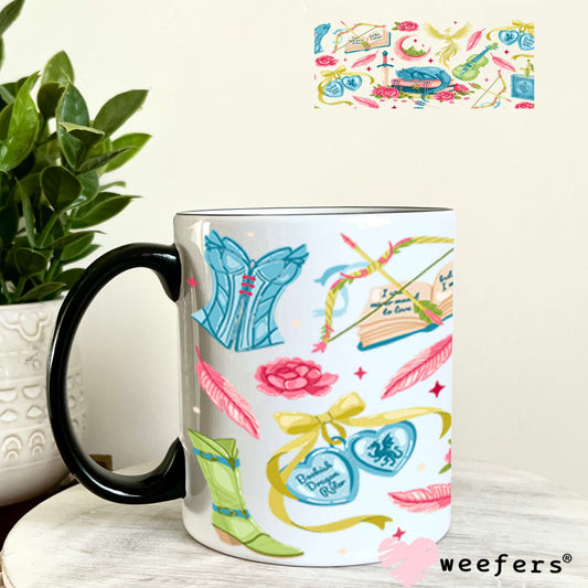 UV DTF Cup Wraps - Romantic Fantasy Reader 11oz Coffee Mug Weefers