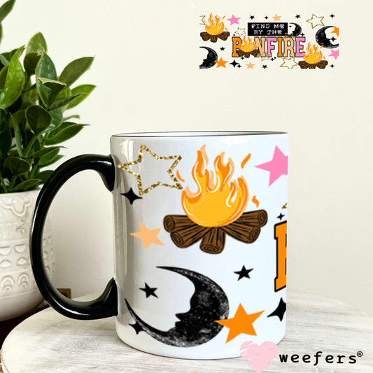 UV DTF Cup Wraps - Find me By the Bonfire 11oz Coffee Mug Weefers