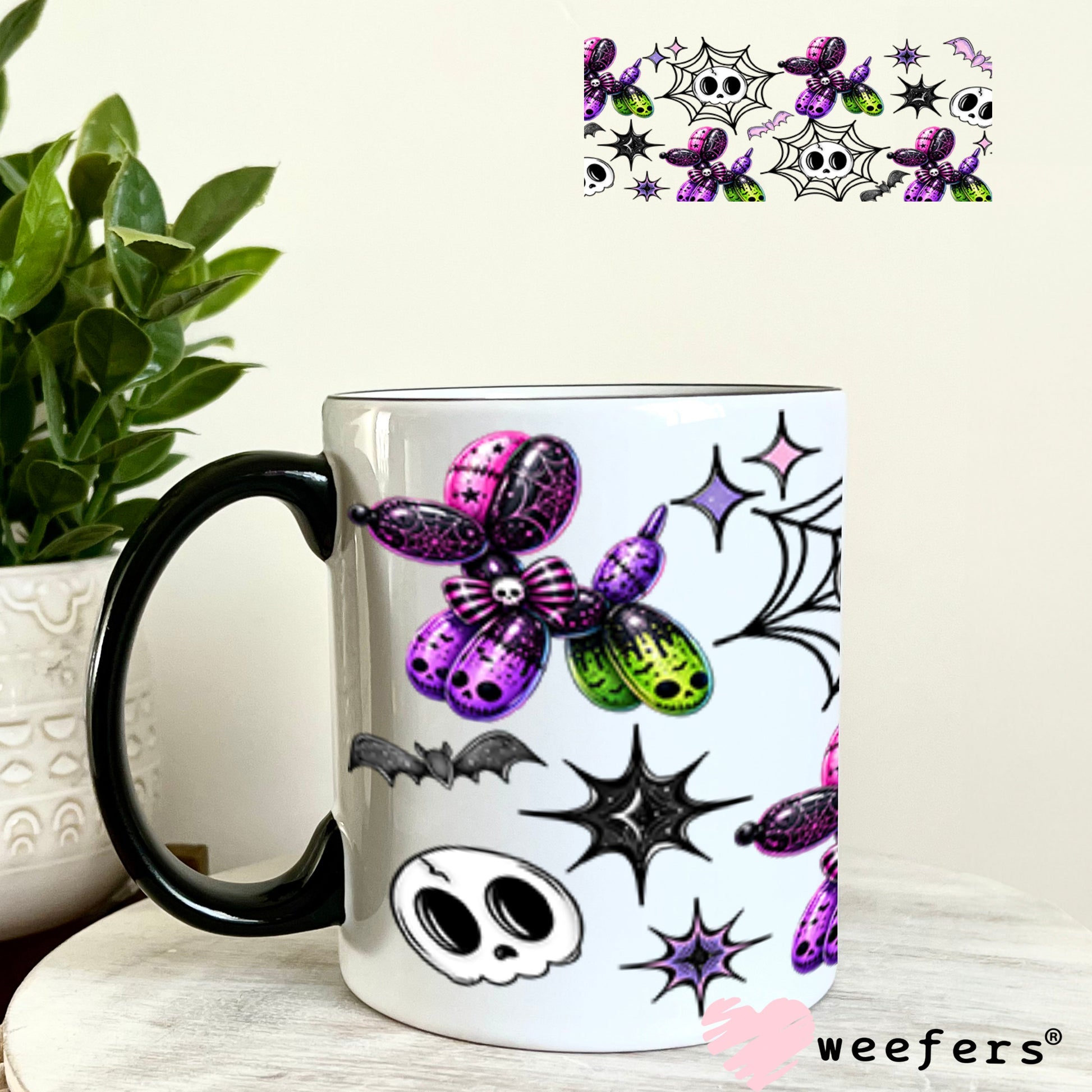 UV DTF Cup Wrap – USA Red White Blue Bows 11oz Coffee Mug Weefers