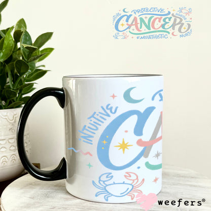 UV DTF Cup Wraps - Cancer Zodiac Sign 11oz Coffee Mug Weefers