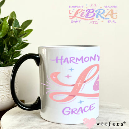 UV DTF Cup Wraps - Libra Zodiac Sign 11oz Coffee Mug Weefers