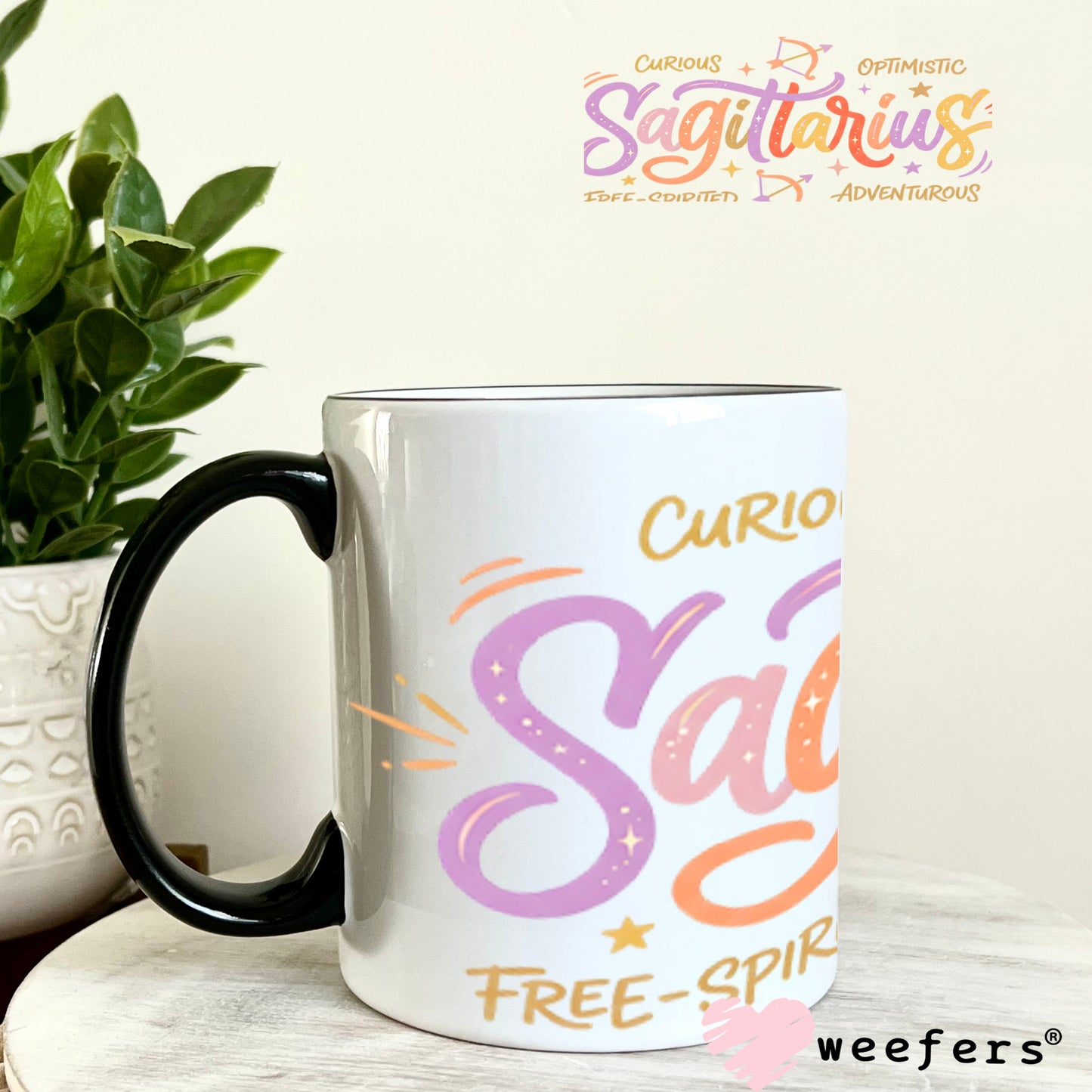 UV DTF Cup Wraps - Sagittariues Zodiac Sign 11oz Coffee Mug Weefers