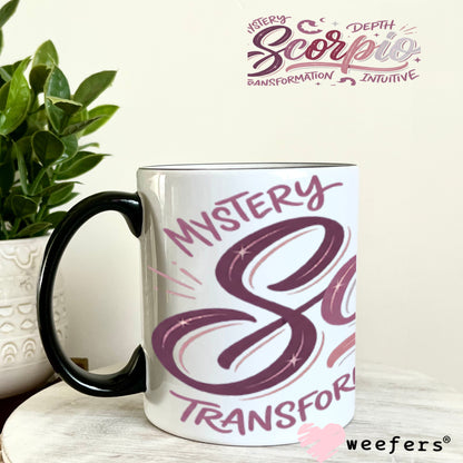 UV DTF Cup Wraps - Scorpio Zodiac Sign 11oz Coffee Mug Weefers