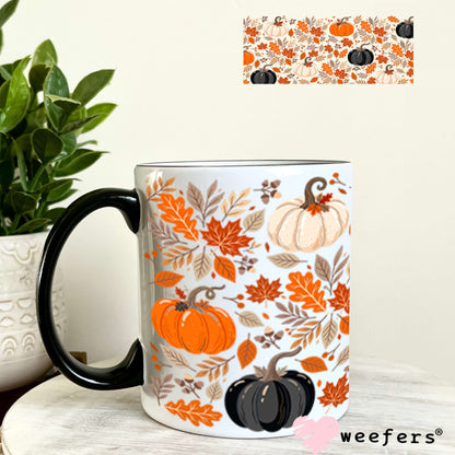 UV DTF Cup Wraps - Fall Pumpkins 11oz Coffee Mug Weefers