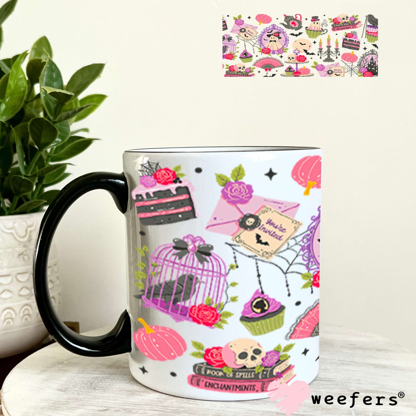 UV DTF Cup Wraps - Halloween Story 11oz Coffee Mug Weefers