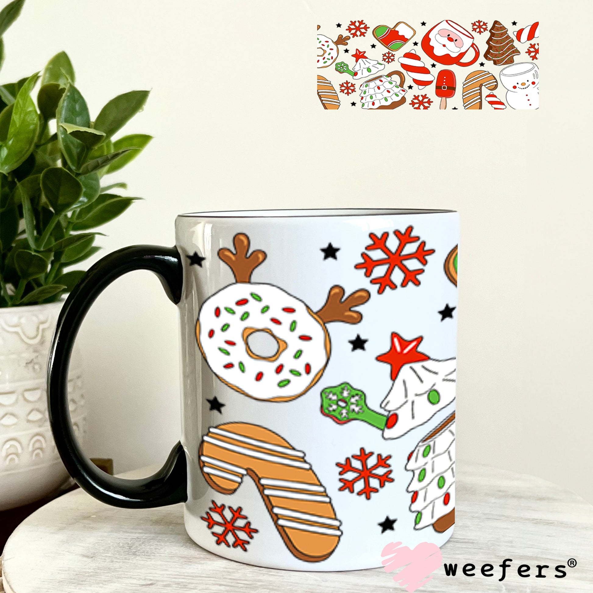 UV DTF Cup Wrap – USA Red White Blue Bows 11oz Coffee Mug Weefers