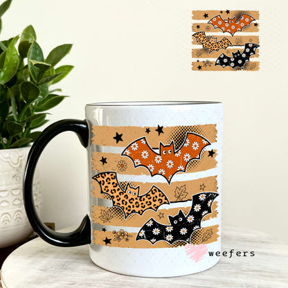 UV DTF Decal - Fall Bats 11oz Coffee Mug Weefers