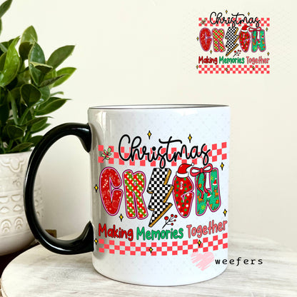 UV DTF Decal - Christmas Crew 11oz Coffee Mug Weefers