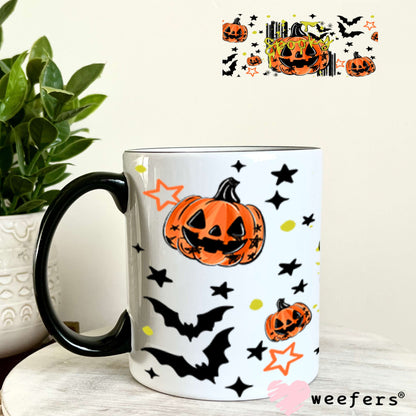 UV DTF Cup Wraps - Spooky Jack o Latern 11oz Coffee Mug Weefers
