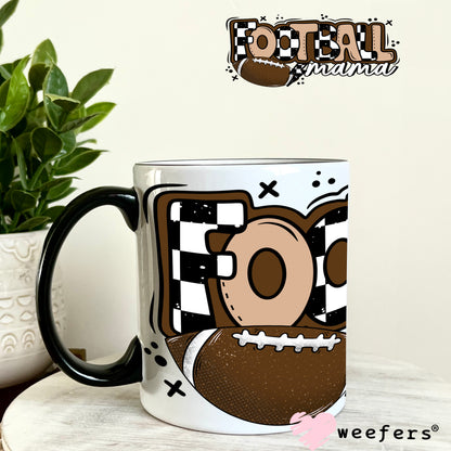 Football Mama UV DTF Cup Wrap 11oz Coffee Mug Weefers