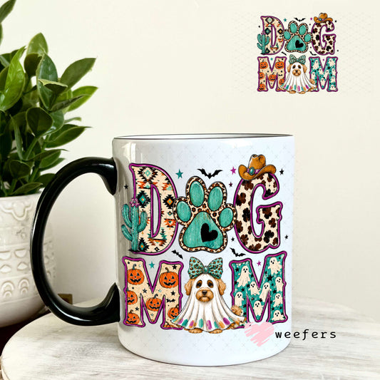 UV DTF Decal - Western Dog Mom Halloween 11oz Coffee Mug Weefers