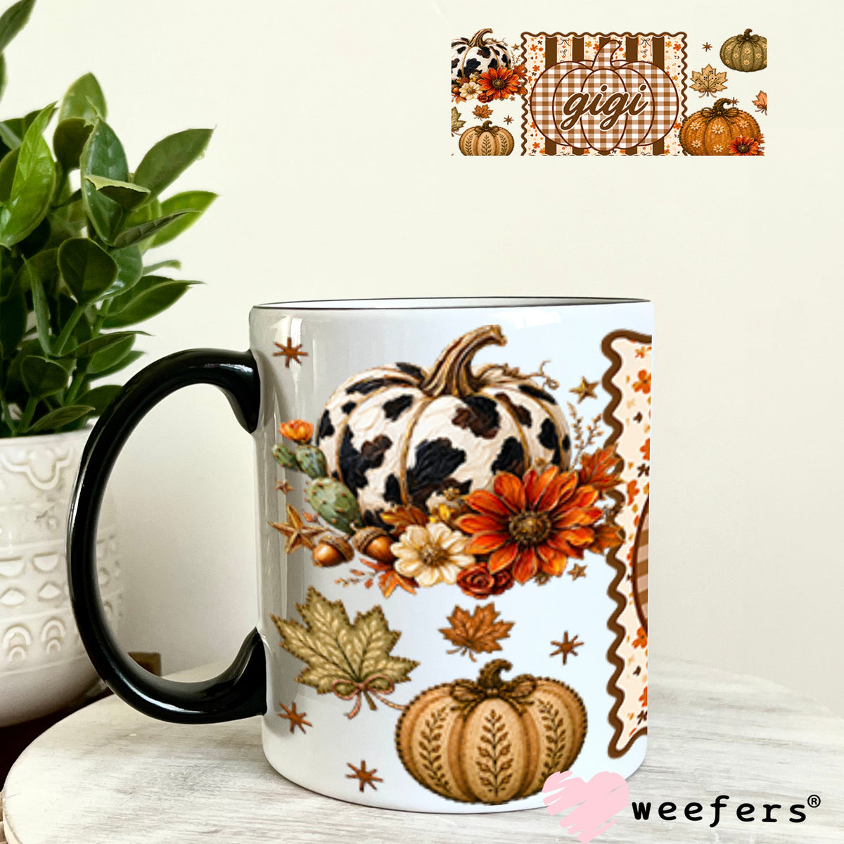 UV DTF Cup Wrap – USA Red White Blue Bows 11oz Coffee Mug Weefers