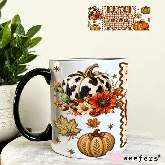 UV DTF Cup Wrap – USA Red White Blue Bows 11oz Coffee Mug Weefers